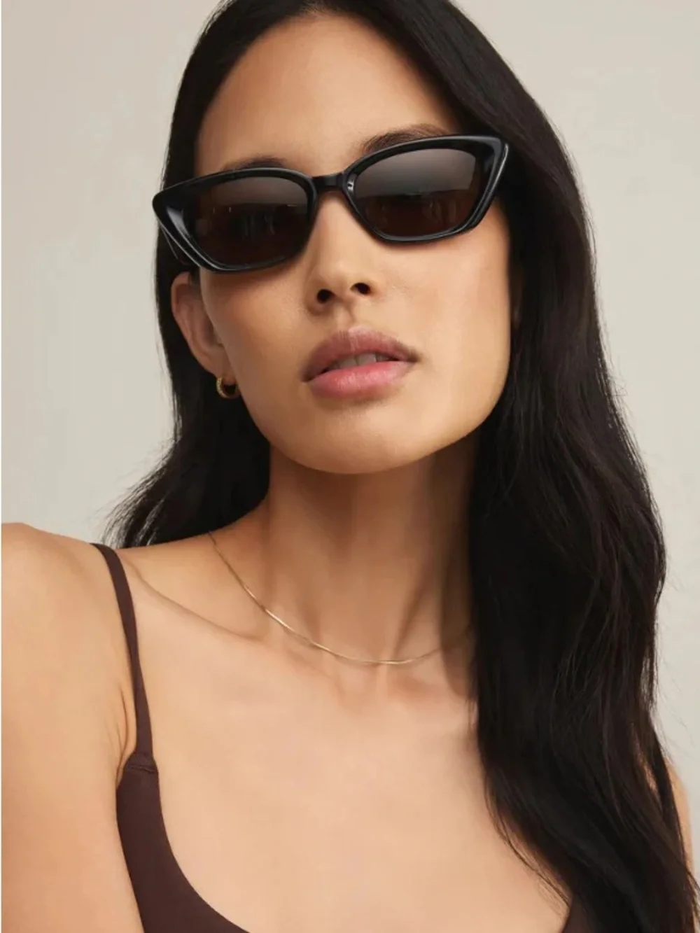 Z SUPPLY - STAYCATION POLARIZED SUNGLASSES POLISHED BLACK BROWN NWT - Picture 5 of 6